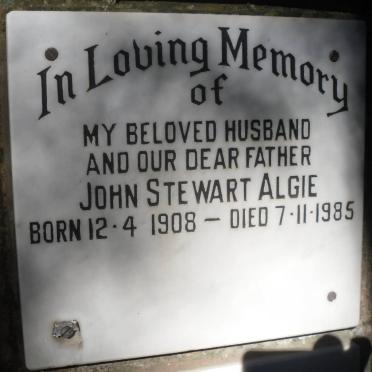 ALGIE John Stewart 1908-1985