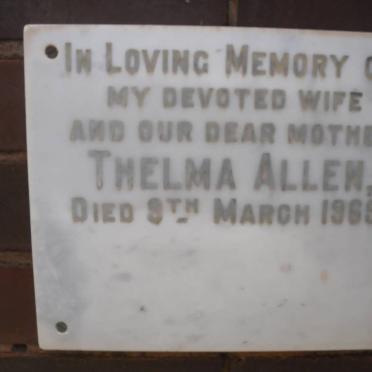 ALLEN Thelma -1969
