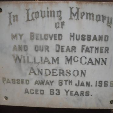 ANDERSON William McCann -1968