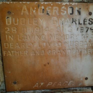 ANDERSON Dudley Charles 1914-1979