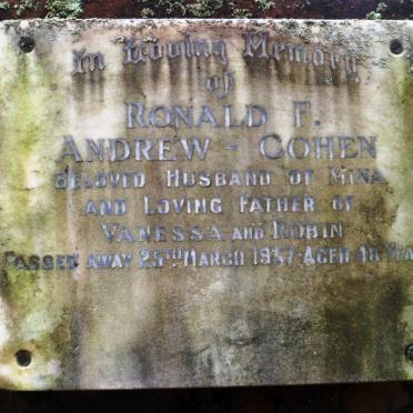 ANDREW-COHEN Ronald F. -1957