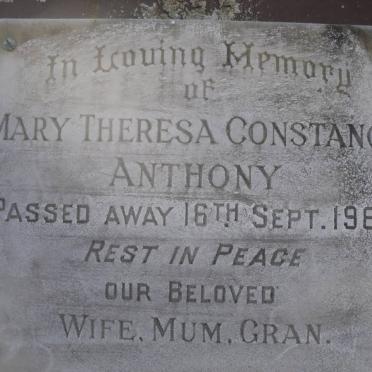 ANTHONY Mary Theresa Constance -1965