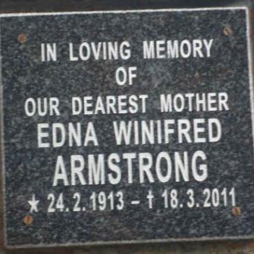 ARMSTRONG Edna Winifred 1913-2011