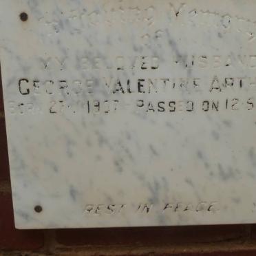 ARTHUR George Valentine 1907-1973