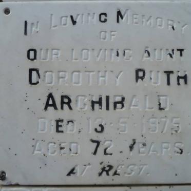 ARCHIBALD Dorothy Ruth -1975