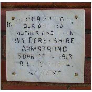 ARMSTRONG Ivy Derbyshire 1913 - 1974