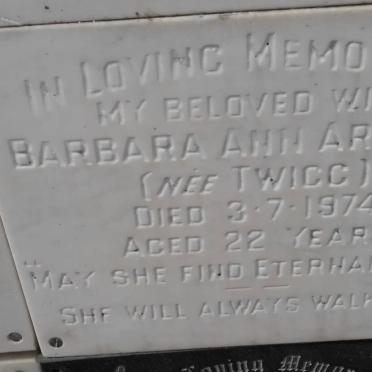 ARNOL Barbara Ann nee TWIGG -1974