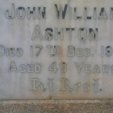 ASHTON John William -1948