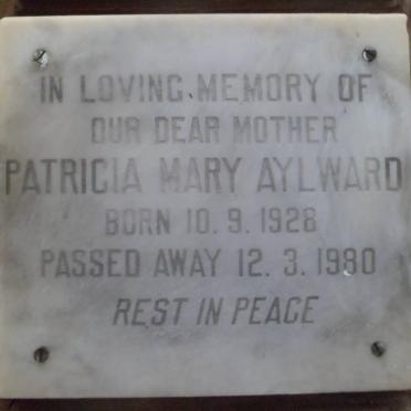 AYLWARD Patricia Mary 1928-1980