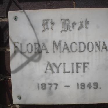 AYLIFF Flora Macdonald 1877-1949