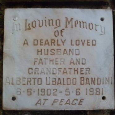 BANDINI Alberto Ubaldo 1902-1981