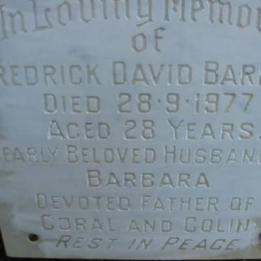 BARNETT Fredrick David -1977