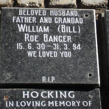 BANGER William Roe 1930-1994