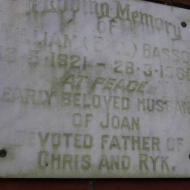 BASSON William 1921-1982