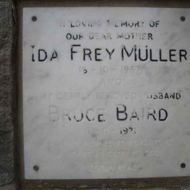 BAIRD Bruce -1971 :: MÜLLER Ida Frey -1967