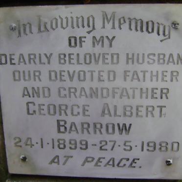 BARROW George Albert 1899-1980