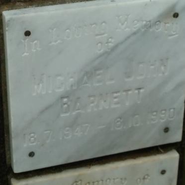 BARNETT Michael John 1947-1990
