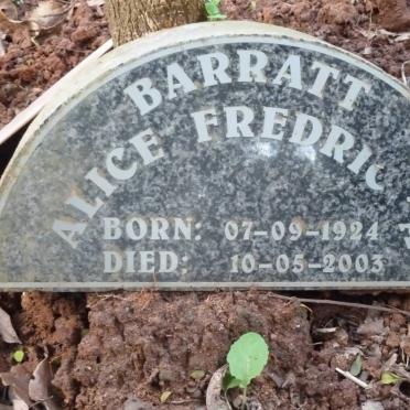BARRATT Alice Fredricka 1924-2003
