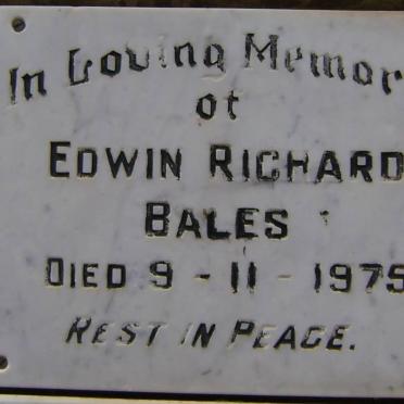 BALES Edwin Richard -1975