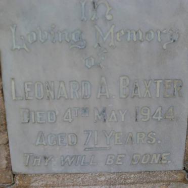 BAXTER Leonard A. 1944