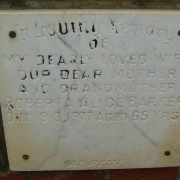 BARKER Roberta Alice -1977