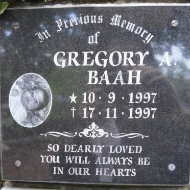 BAAH Gregory A. 1997-1997