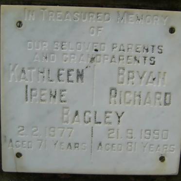 BAGLEY Bryan Richard -1990 &amp; Kathleen Irene -1977