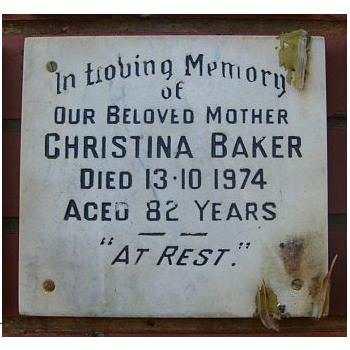 BAKER Christina  -1974