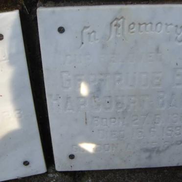 BALDWIN Gertrude Eliza Harcourt 1906-1990