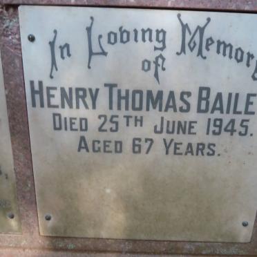 BAILEY Henry Thomas -1945