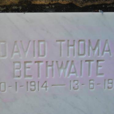 BETHWAITE David Thomas 1914-1988