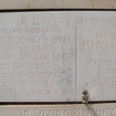 BELL Charles Rudolph -1973 &amp; Margaret Sarah -1993