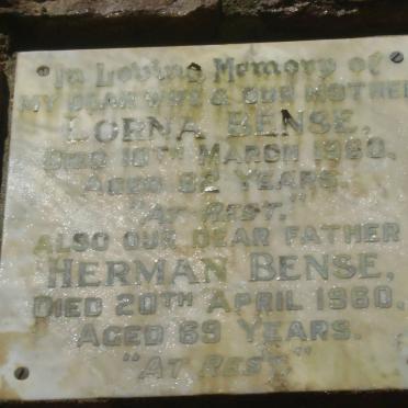 BENSE Herman -1960 &amp; Lorna -1960