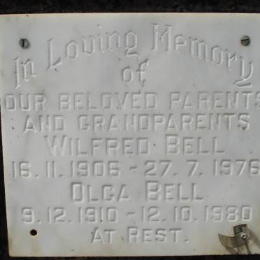 BELL Wilfred 1906-1976 &amp; Olga 1910-1980