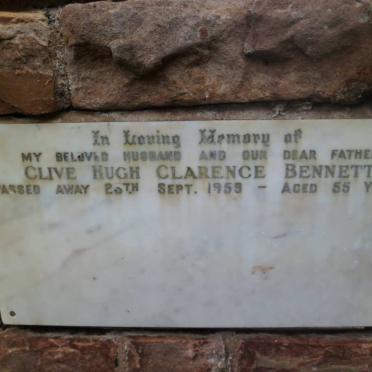 BENNETT Clive Hugh Clarence -1959