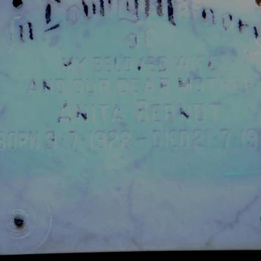 BERNDT Anita 1928-1987