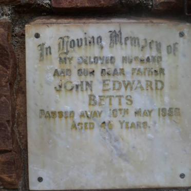 BETTS John Edward -1956