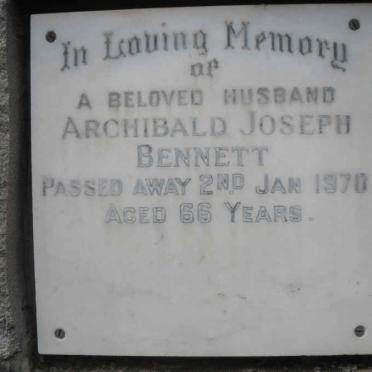 BENNETT Archibald Joseph -1970