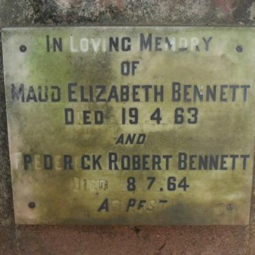 BENNETT Frederick Robert -1964 &amp; Maud Elizabeth -1963 
