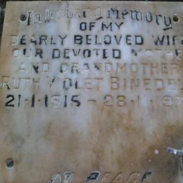 BINEDELL Ruth Violet 1915-1978
