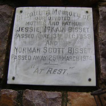 BISSET Norman Scott -1974 &amp; Jessie McKain -1959