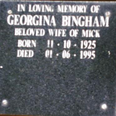 BINGHAM Georgina 1925-1995