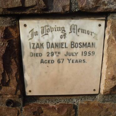 BOSMAN Izak Daniel -1959