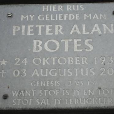 BOTES Pieter Alan 1939-2006