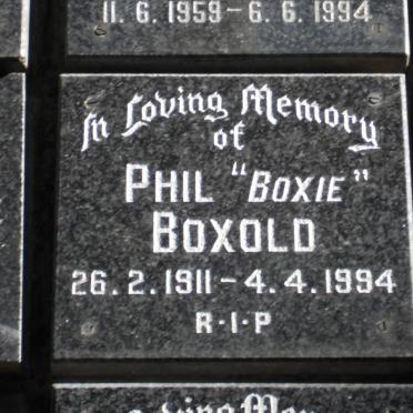 BOXOLD Phil 1911-1994