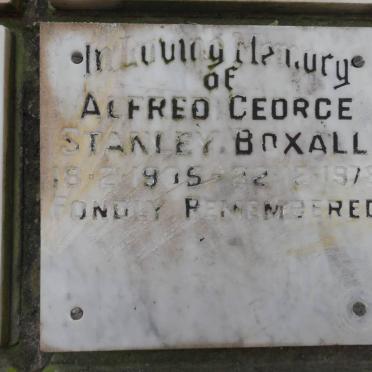 BOXALL Alfred George Stanley 1905-1978