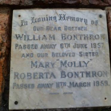 BONTHRON William -1957 :: BONTHRON Mary Roberta -1959