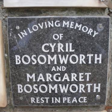 BOSOMWORTH Cyril &amp; Margaret