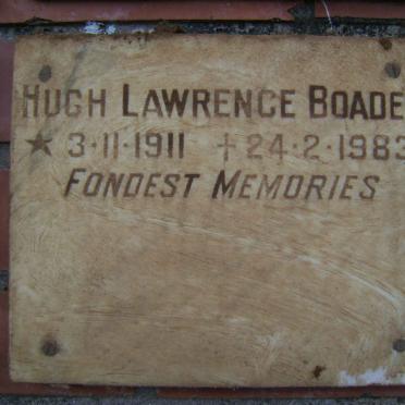 BOADEN Hugh Lawrence 1911-1983