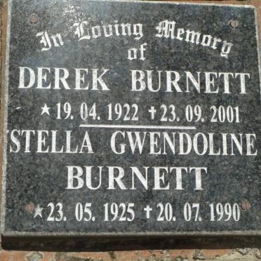 BURNETT Derek 1922-2001 &amp; Stella Gwendoline 1925-1990